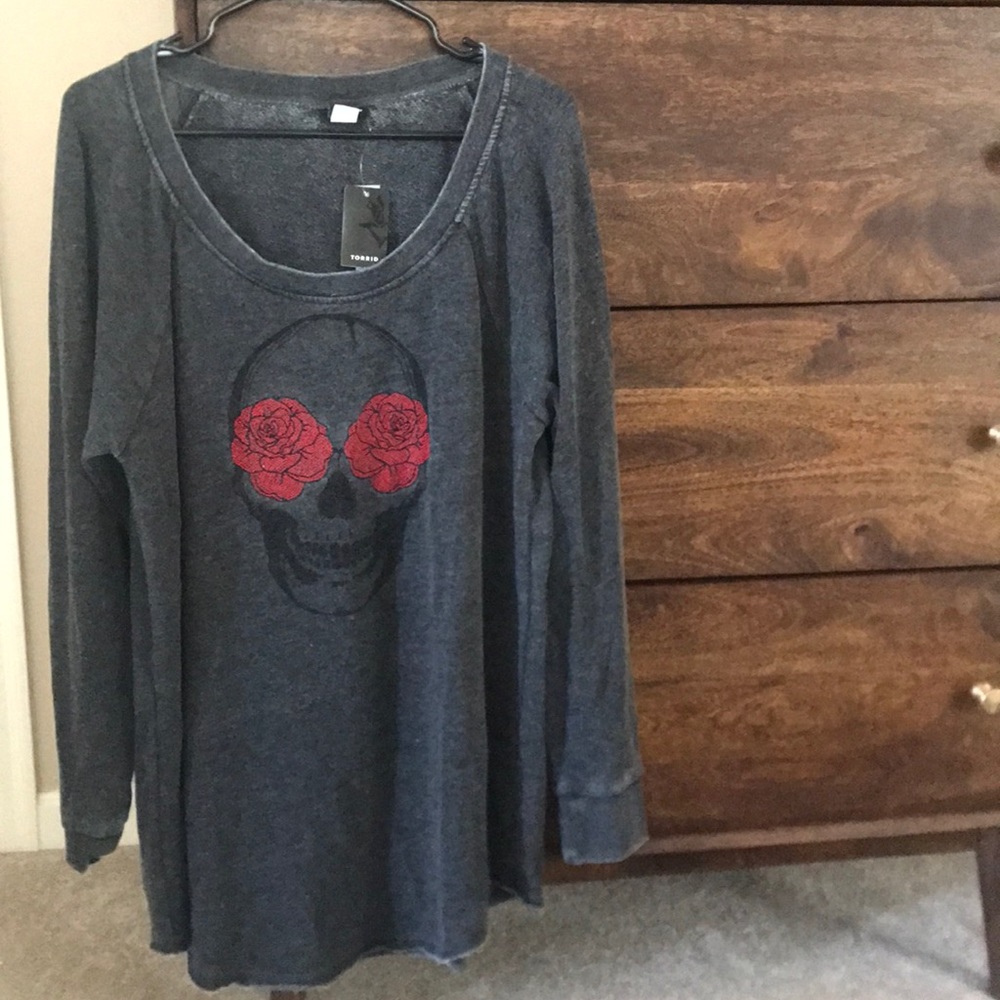Rose Skull Sweater